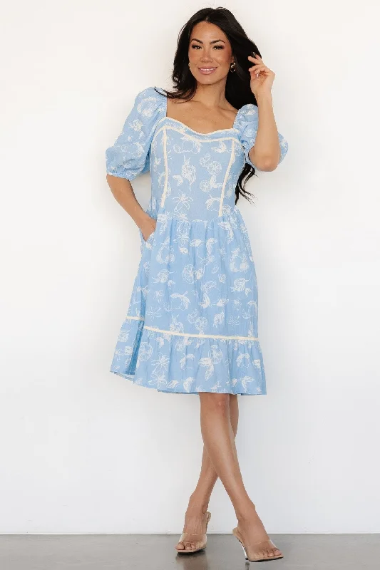 Ember Sweetheart Short Dress | Blue Print