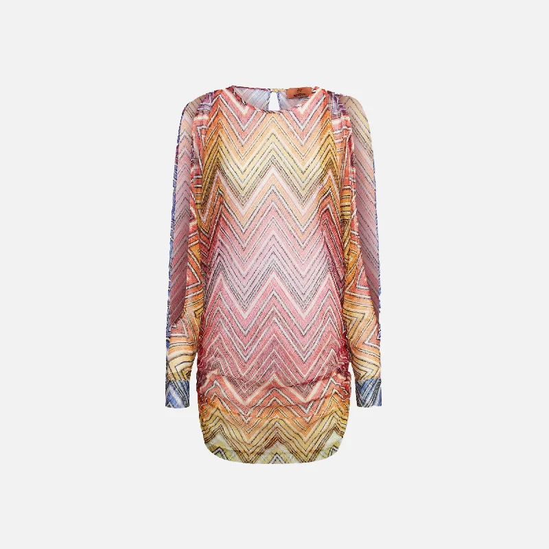 Missoni Short Coverup Dress - Multicolor Chevron