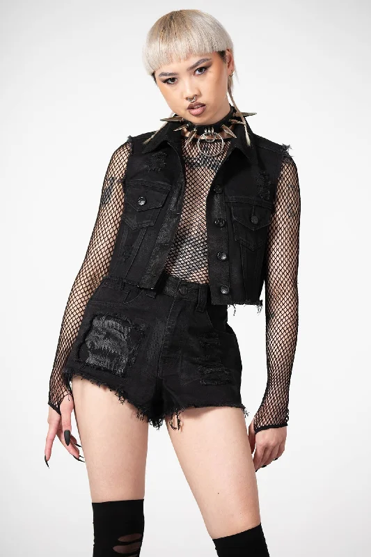 Prediction Patch Denim Shorts - Resurrect