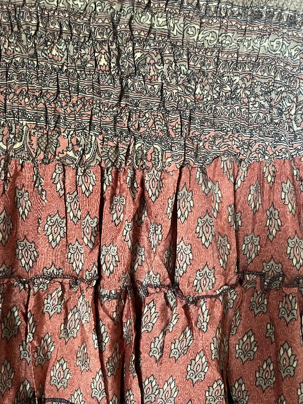 Rust Paisley Print