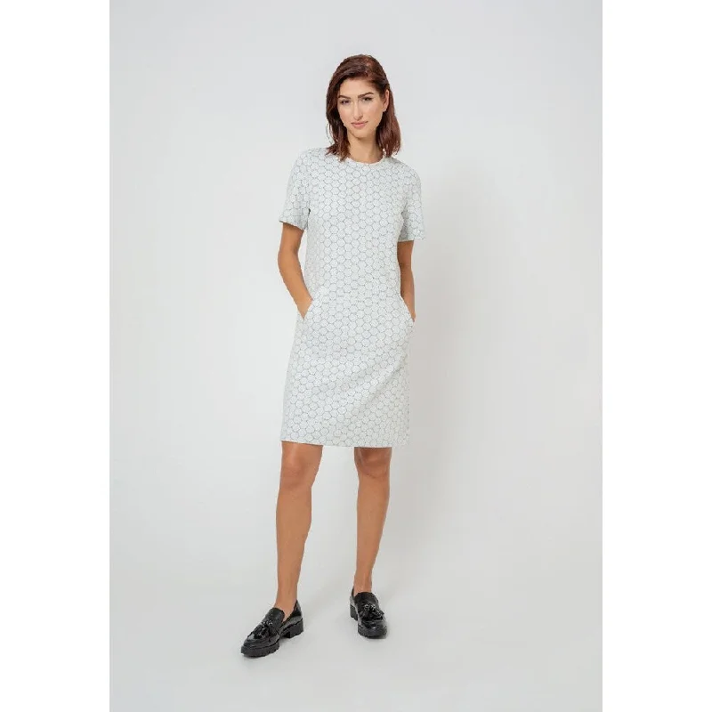 Leota Women's Short Sleeve Maddie Dress In Luxe Ivory