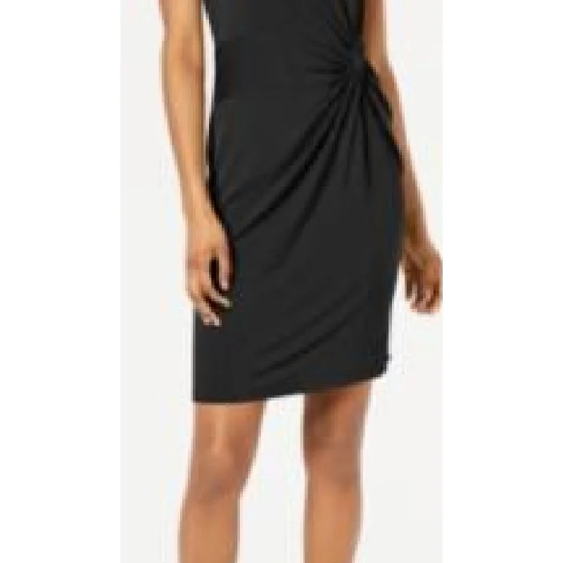 Maison Jules Women's Sleeveless Above The Knee Dress Black Size X-Small