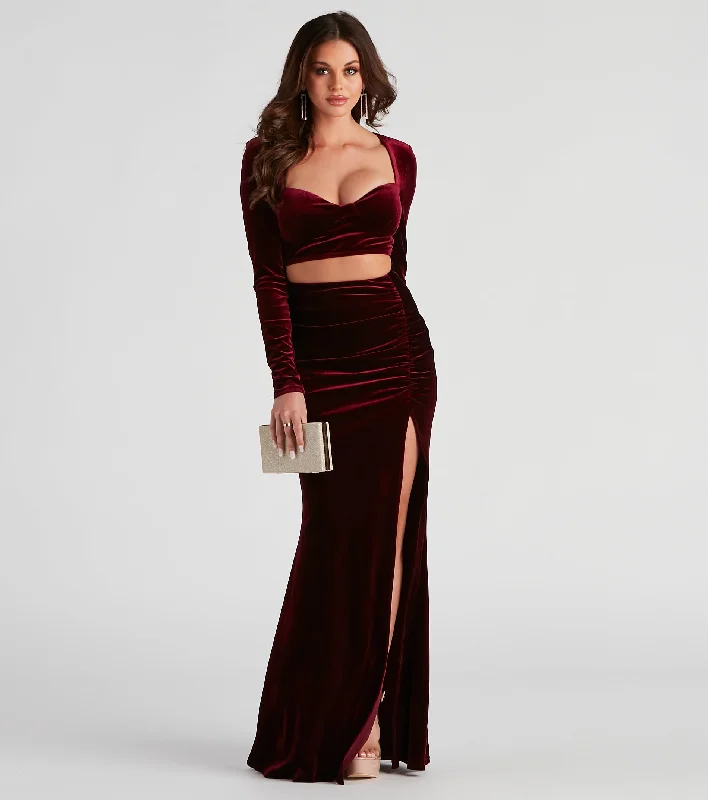 Gabriela Formal Velvet Long Dress