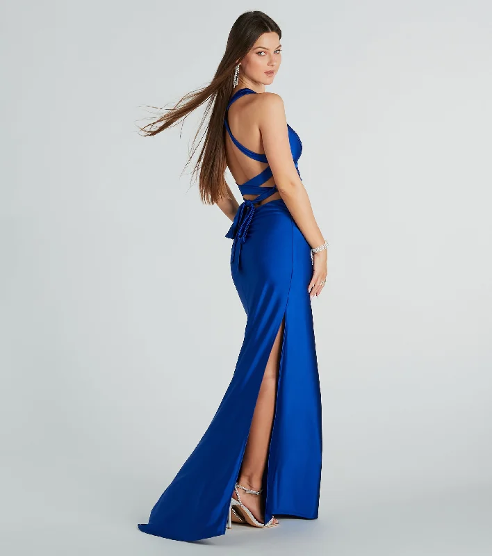 Jianne Formal Lace-Up Back Long Dress