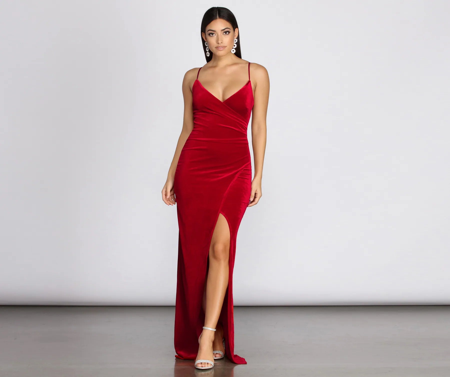 Selma Velvet Wrap Dress