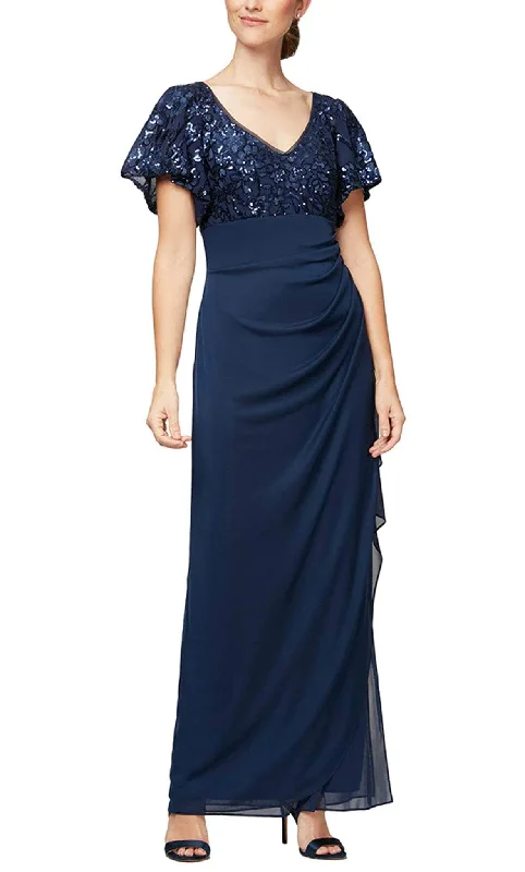 Alex Evenings 8196771 - Sequined Column Full Length Formal Gown